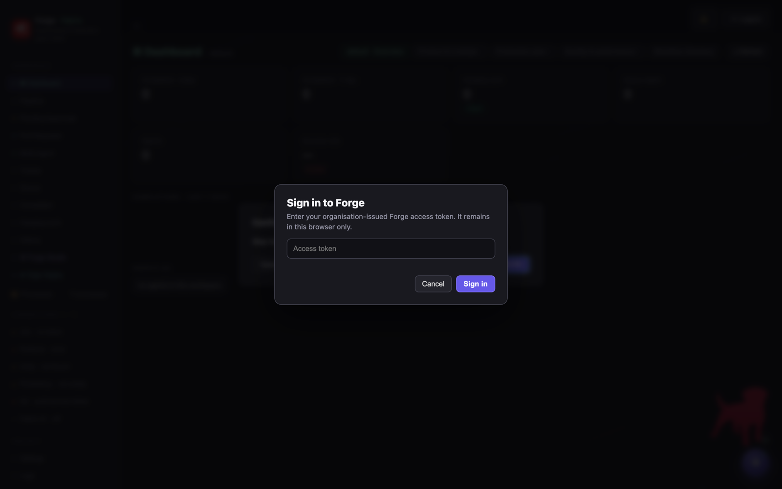 Confirm dialog